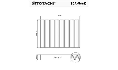 Фильтр салонный Totachi, арт. TCA-566