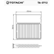 Фильтр воздушный Totachi, арт. TA-3712
