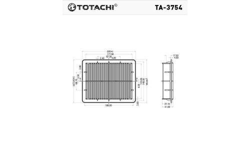 Фильтр воздушный Totachi, арт. TA-3754
