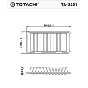 Фильтр воздушный Totachi, арт. TA-2401