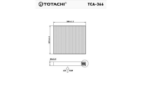 Фильтр салонный Totachi, арт. TCA-366