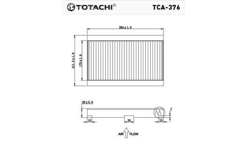 Фильтр салонный Totachi, арт. TCA-376