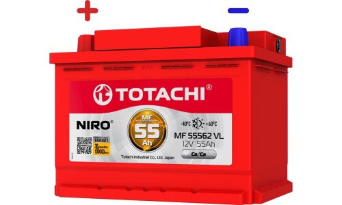Аккумулятор Totachi Niro MF 55562 VL L2R(H5R), 55Ач, CCA 550А, обслуживаемый, арт. 90055