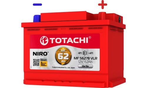 Аккумулятор Totachi Niro MF 56278 VLR L2(H5) L, 62Ач, CCA 660А, обслуживаемый, арт. 90062