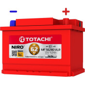Аккумулятор Totachi Niro MF 56280 VLR LB2 L, 62Ач, CCA 650А, обслуживаемый, арт. 90062