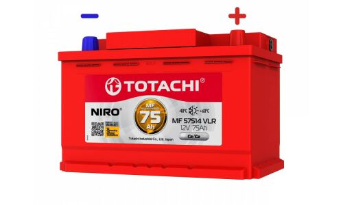 Аккумулятор Totachi Niro MF 57514 VLR L3(H6) L, 75Ач, CCA 770А, обслуживаемый, арт. 90275
