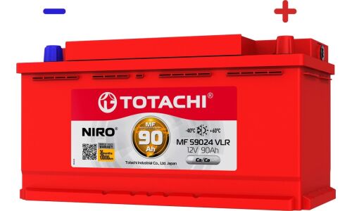 Аккумулятор Totachi Niro MF 59024 VLR L5(H8) L, 90Ач, CCA 860А, обслуживаемый, арт. 90290