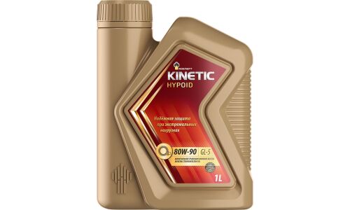 Масло трансмиссионное Роснефть Kinetic Hypoid 80w90, минеральное, API GL-5, для МКПП и гипоидных передач, 1л, арт. 8646