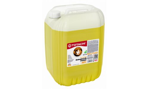 Антифриз Totachi Extented Life Coolant (ELC), OAT, жёлтый, -40°C, 20л, арт. 43720