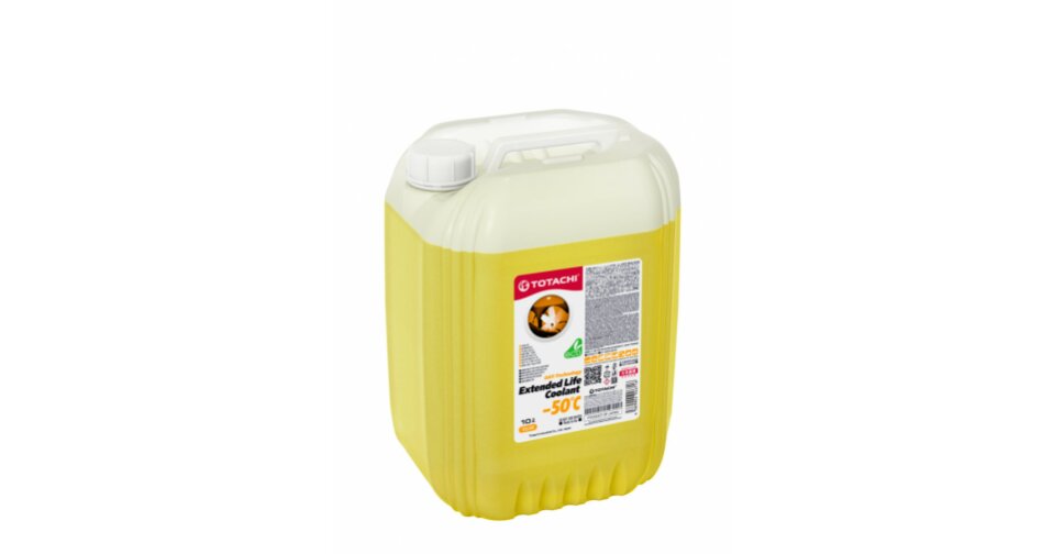 Антифриз Totachi Extented Life Coolant (ELC), OAT, жёлтый, -50°C, 10л ...