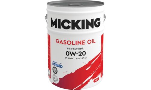 Масло моторное Micking Gasoline Oil MG1 0w20, синтетическое, API SP RC, ILSAC GF-6A, для бензинового двигателя, 20л, арт. M2118