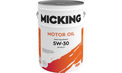 Масло моторное Micking Motor Oil EVO2 5w30, полусинтетическое, API SN/CF, универсальное, 20л, арт. M2152