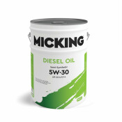 Масло моторное Micking Diesel Oil PRO2 5w30, полусинтетическое, API CG-4, для дизельного двигателя, 20л, арт. M1214