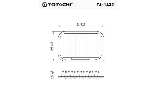 Фильтр воздушный Totachi, арт. TA-1432