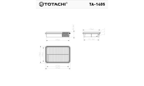 Фильтр воздушный Totachi, арт. TA-1405