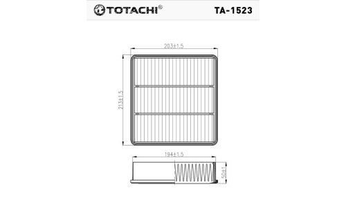Фильтр воздушный Totachi, арт. TA-1523