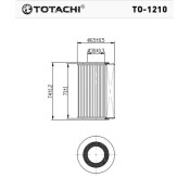 Фильтр масляный Totachi, арт. TO-1210