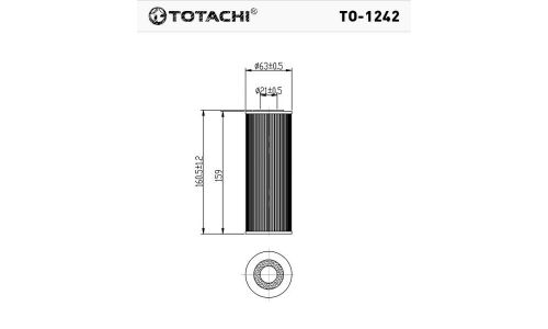 Фильтр масляный Totachi, арт. TO-1242