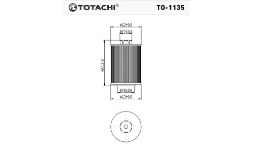 Фильтр масляный Totachi, арт. TO-1135