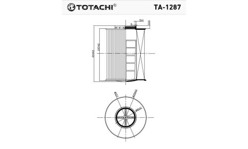 Фильтр воздушный Totachi, арт. TA-1287