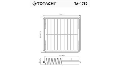 Фильтр воздушный Totachi, арт. TA-1750