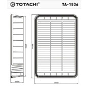 Фильтр воздушный Totachi, арт. TA-1536