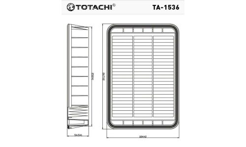 Фильтр воздушный Totachi, арт. TA-1536