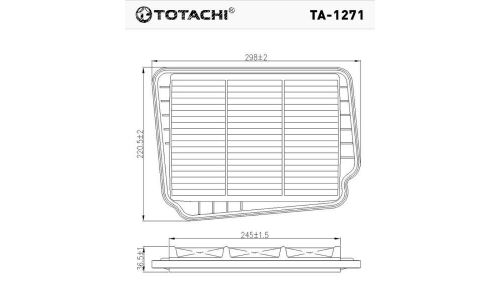 Фильтр воздушный Totachi, арт. TA-1271