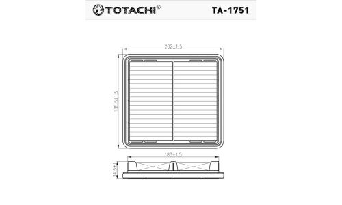 Фильтр воздушный Totachi, арт. TA-1751