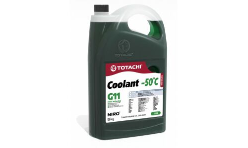 Антифриз Totachi Niro Coolant Green, G11, зелёный, -50°C, 5кг, арт. 44705