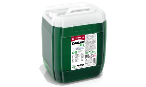 Антифриз Totachi Niro Coolant Green, G11, зелёный, -50°C, 10кг, арт. 44710
