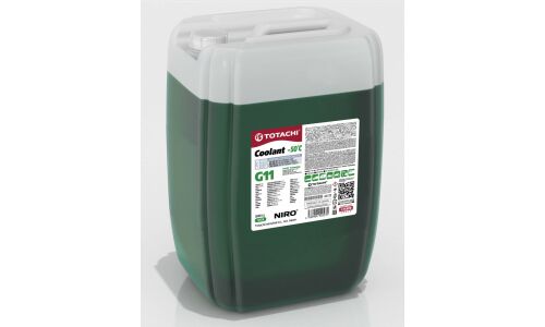 Антифриз Totachi Niro Coolant Green, G11, зелёный, -50°C, 20кг, арт. 44720