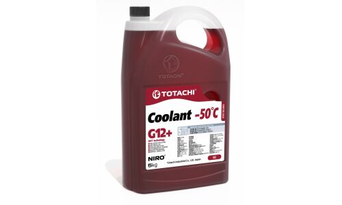 Антифриз Totachi Niro Coolant Red, G12+, красный, -50°C, 5кг, арт. 44805