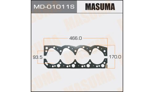 Прокладка ГБЦ Masuma, для двигателей 2L-T, арт. MD-01011 S