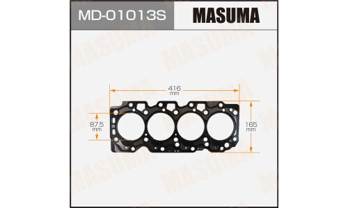 Прокладка ГБЦ Masuma, для двигателей 2С-T, арт. MD-01013 S