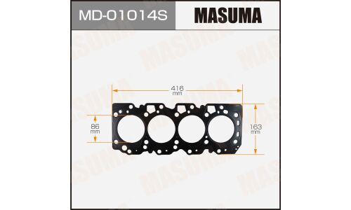 Прокладка ГБЦ Masuma, для двигателей 3С-T, арт. MD-01014 S