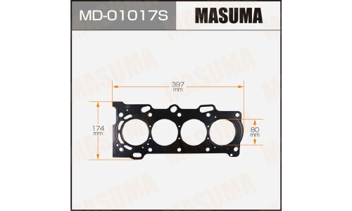 Прокладка ГБЦ Masuma, для двигателей 1ZZ-FE, арт. MD-01017 S