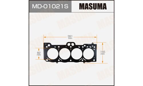 Прокладка головки блока цилиндров Masuma 7A-FE (1/10)