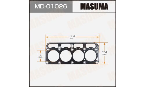 Прокладка ГБЦ Masuma, для двигателей MD-01026, арт. MD-01026