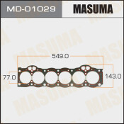 Прокладка ГБЦ Masuma, для двигателей 1G-GEU, арт. MD-01029