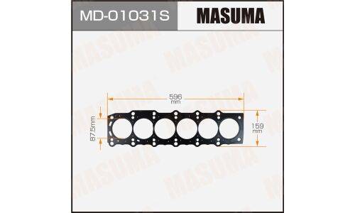 Прокладка ГБЦ Masuma, для двигателей 1JZ-GE, арт. MD-01031 S