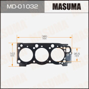 Прокладка головки блока цилиндров Masuma 5VZ-FE (1/10)