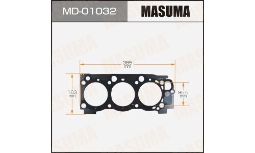 Прокладка ГБЦ Masuma, для двигателей 5VZ-FE, арт. MD-01032
