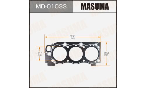 Прокладка ГБЦ Masuma, для двигателей 5VZ-FE, арт. MD-01033