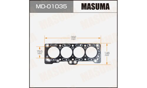 Прокладка ГБЦ Masuma, для двигателей 3A, арт. MD-01035