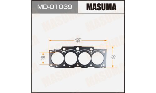 Прокладка ГБЦ Masuma, для двигателей 5S-FE, арт. MD-01039
