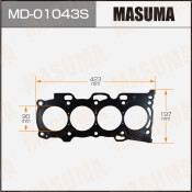Прокладка головки блока цилиндров Masuma 2AZ-FE (1/10)