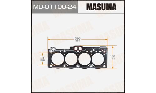 Прокладка головки блока цилиндров Masuma 5A-FE (1/10)