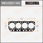 Прокладка головки блока цилиндров Masuma FD42, FD46 (1/10)