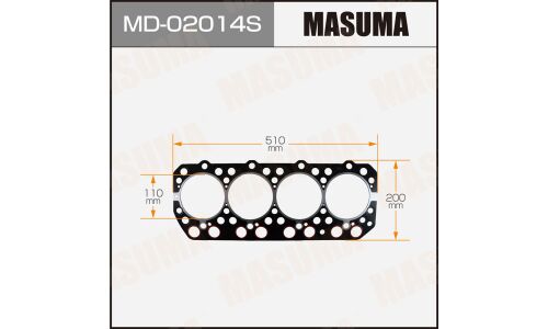 Прокладка головки блока цилиндров Masuma FD42, FD46 (1/10)